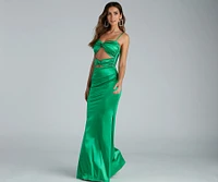 Melanie Sleeveless Cutout Mermaid Dress