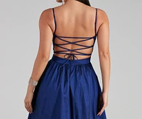 Helen Formal Bustier A-Line Long Dress