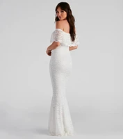 Kourtney Formal Lace Mermaid Dress