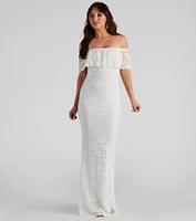 Kourtney Formal Lace Mermaid Dress