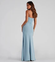 Tillie Formal Corset Crepe Dress