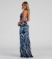 Jailene Formal Sequin Halter Dress