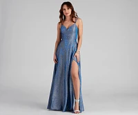 Eliana Glitter A-Line Dress