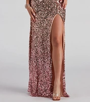 Lauren Formal Sequin Ombre Dress