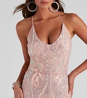 Roxie Formal Sequin Long Dress