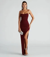 Gloria Formal Glitter Long Dress