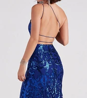 Eleanor Formal Sequin One Shoulder Dress