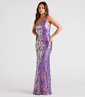 Eleanor Formal Sequin One Shoulder Dress