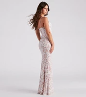 JoJo Sequin Bustier Formal Dress