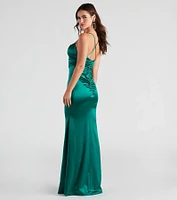 Eva Formal Satin Mermaid Dress