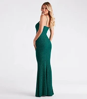 Ainsley Glittering Evening Gown