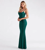 Ainsley Glittering Evening Gown