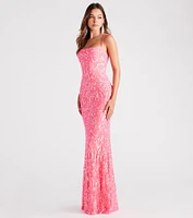 Noemi Formal Sequin A-Line Dress