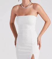 Whittney Formal Crepe A-Line Dress
