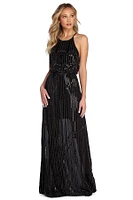 Erin Formal Sequin Halter Dress