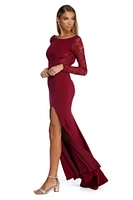Laila Formal Open Back Lace Dress