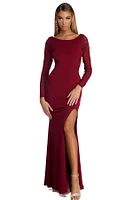 Laila Formal Open Back Lace Dress