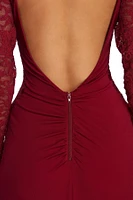 Laila Formal Open Back Lace Dress