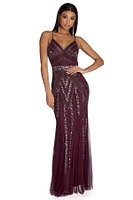 Daleyza Formal Beaded Mermaid Dress