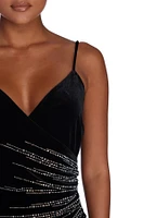 Emmalyn Formal Heat Stone Velvet Dress