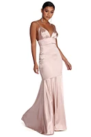 Isabel Formal Satin Mermaid Dress