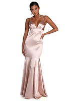 Isabel Formal Satin Mermaid Dress
