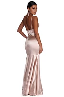 Isabel Formal Satin Mermaid Dress