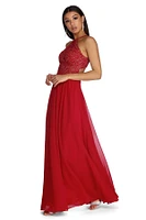 Alessandra Formal Open Back Chiffon Dress