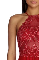 Alessandra Formal Open Back Chiffon Dress