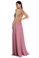 Alessandra Formal Open Back Chiffon Dress