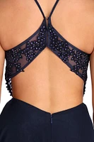 Alessandra Formal Open Back Chiffon Dress
