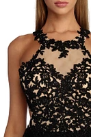 Genevieve Formal Open Back Lace Dress