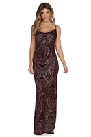 Jessa Formal Bohemian Glitter Dress