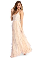 Hayden Glitter Goddess Tendril Dress