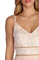 Hayden Glitter Goddess Tendril Dress