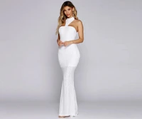 Blanca Formal Sequin Halter Gown