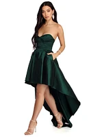 Bonnie Formal Taffeta High Low Dress