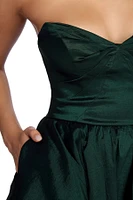 Bonnie Formal Taffeta High Low Dress
