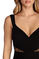 Jolee Lace Inset Formal Dress