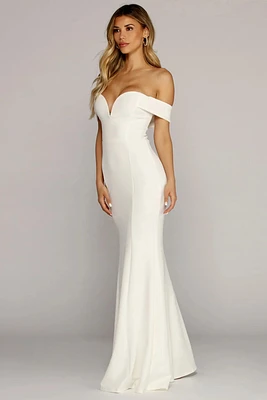 Emerson Formal Lattice Mermaid Dress