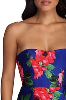 Thea Formal Floral Satin Dress