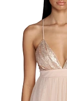 Alaina Formal Tulle And Sequin Dress