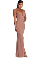 Vicky Plunging V Formal Dress