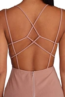 Vicky Plunging V Formal Dress