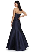 Sarah Formal Satin Trumpet Dress