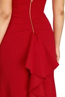 Helene Formal Strapless Ruffle Dress