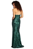 Aspyn Formal Sleeveless Sequin Dress
