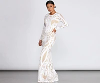 Aella Formal Sequin Long Dress