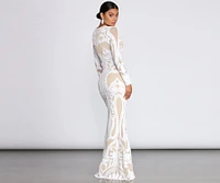 Aella Formal Sequin Long Dress