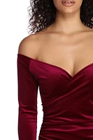 Mariana Formal Velvet High Slit Dress